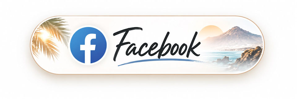 Facebook Button für Spazierclub Teneriffa