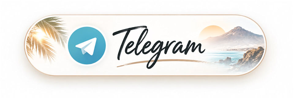 Telegram Button für Spazierclub Teneriffa