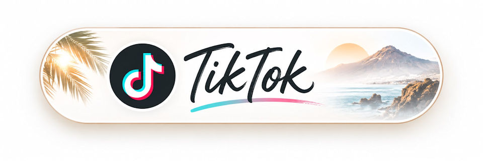 TikTok Button für Spazierclub Teneriffa